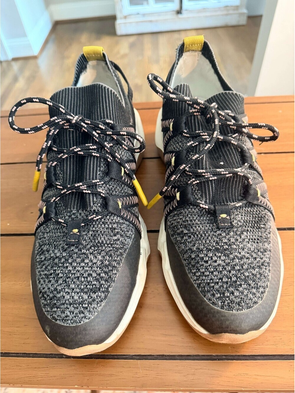 Madewell Field Knit Sneakers Black & Granite - Womens Size 12 Mens 10.5